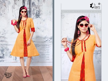 Kinti Pari Vol 3 Two Tone Handloom Cotton Flair Pattern Wholesale Kurti Catalogue. Order Handloom Cotton Kurtis Wholesale Catalogue Direct From Manufacturer From Ahmedabad.Kinti Kurti Catalogue From Ahmedabad Kurti Manufacturer. Kinti 
Pari Vol 3 12 Designs Kurtis Online For Business From Home Or For Shop.Buy Low Range Wholesale Kurti Catalogue Online 