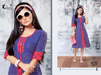 Kinti Pari Vol 3 Two Tone Handloom Cotton Flair Pattern Wholesale Kurti Catalogue. Order Handloom Cotton Kurtis Wholesale Catalogue Direct From Manufacturer From Ahmedabad.Kinti Kurti Catalogue From Ahmedabad Kurti Manufacturer. Kinti 
Pari Vol 3 12 Designs Kurtis Online For Business From Home Or For Shop.Buy Low Range Wholesale Kurti Catalogue Online 