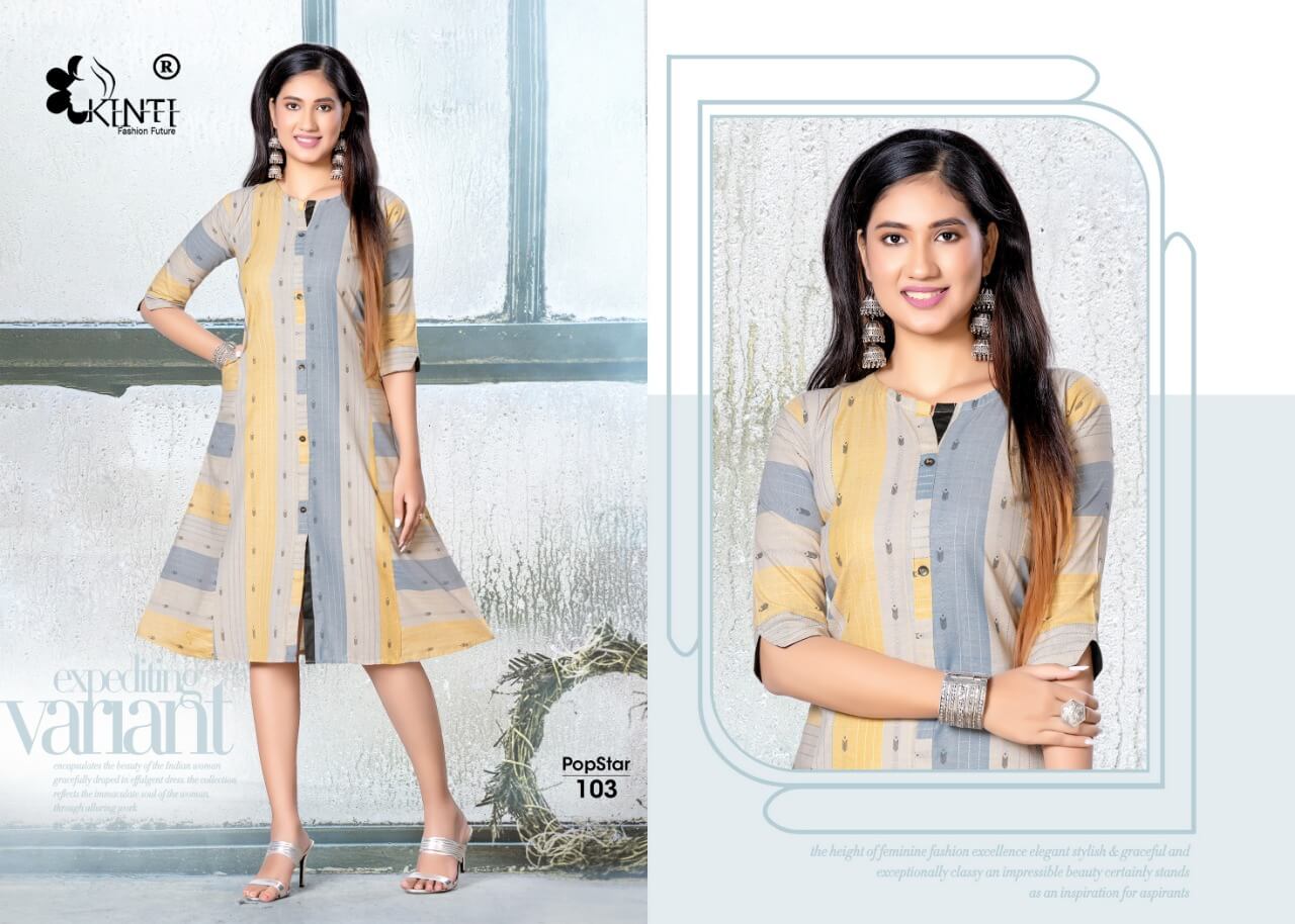 Kinti Popstar Wholesale Kurtis Catalog, Purchase Full Catalog of Kinti Popstar Catalog in Wholesale Price