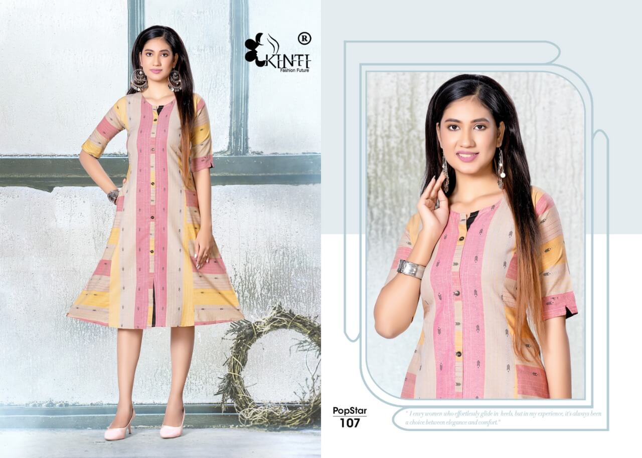 Kinti Popstar Wholesale Kurtis Catalog, Purchase Full Catalog of Kinti Popstar Catalog in Wholesale Price