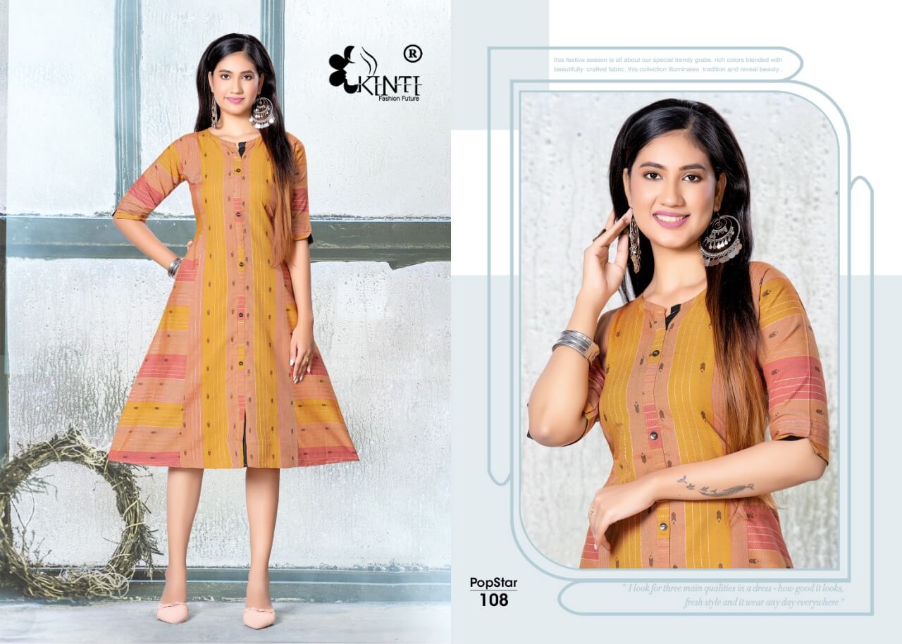 Kinti Popstar Wholesale Kurtis Catalog, Purchase Full Catalog of Kinti Popstar Catalog in Wholesale Price