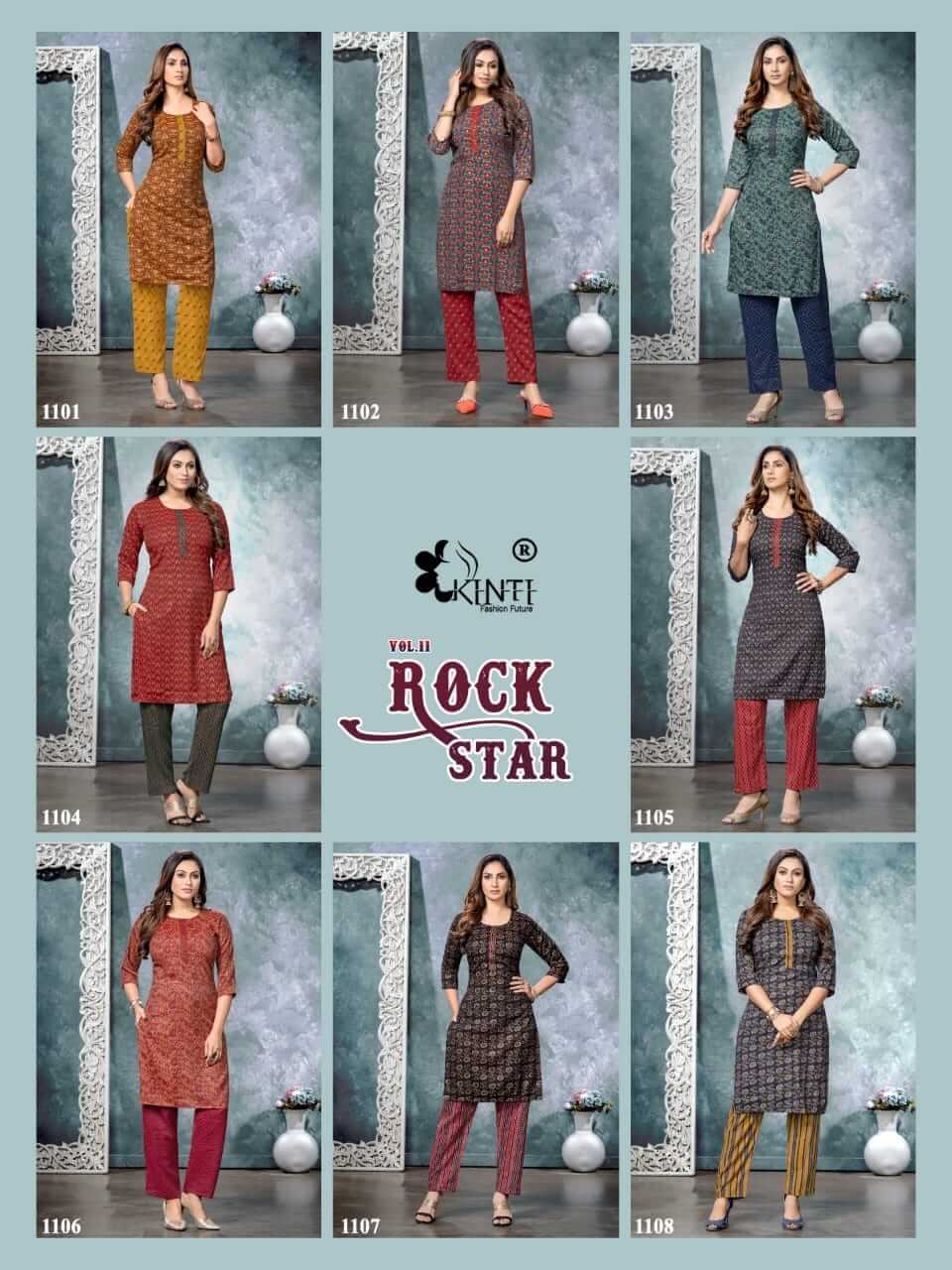 Kinti Rock Star vol 11 Top with Bottom Set Catalog, Buy Kinti Rock Star vol 11 Top with Bottom Full Catalog at Wholesale Rate