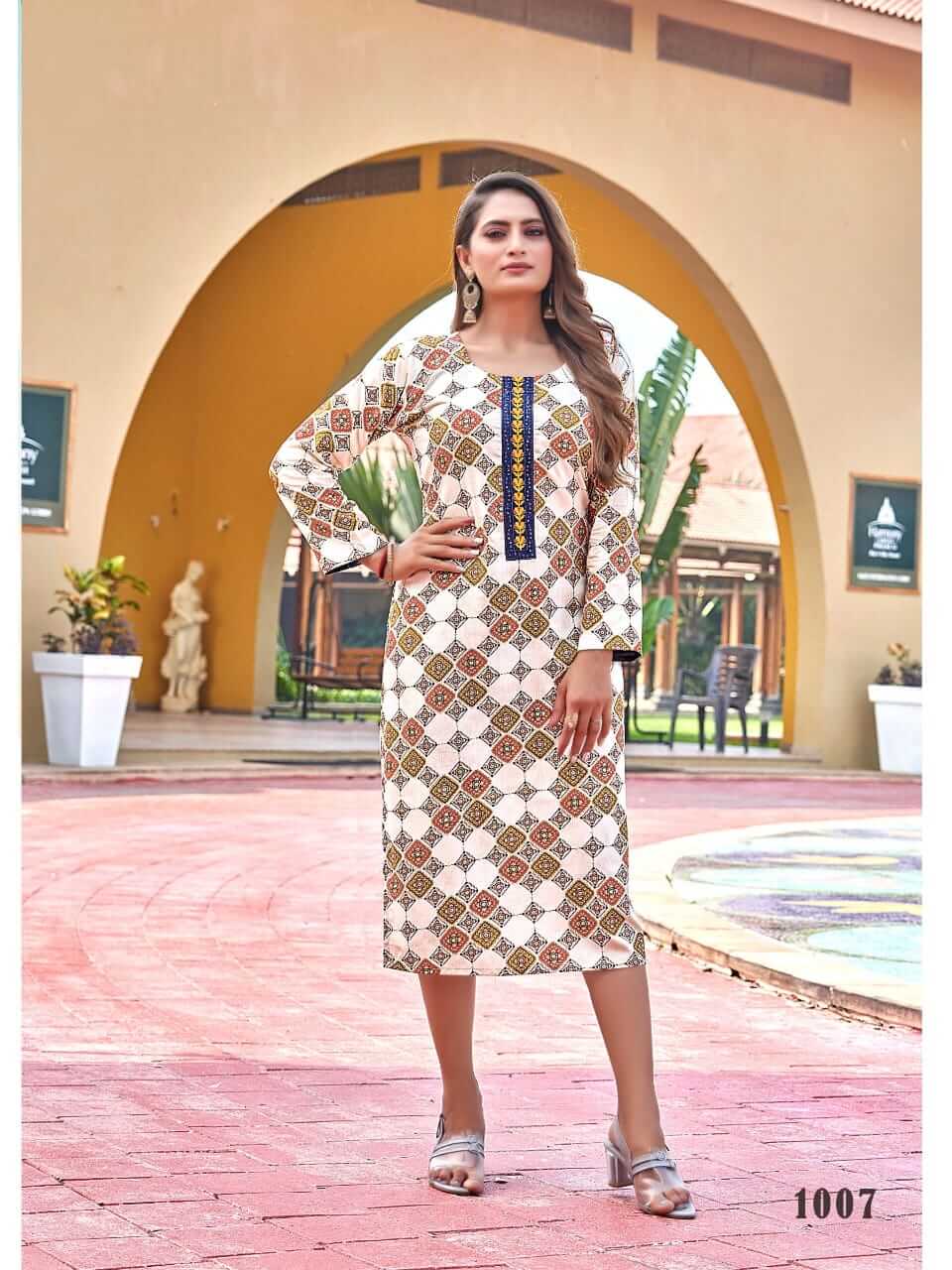 Kinti Shilpa Rayon Printed Kurtis Catalog, Buy Kinti Shilpa Rayon Printed Kurtis Full Catalog at Wholesale Rate Online