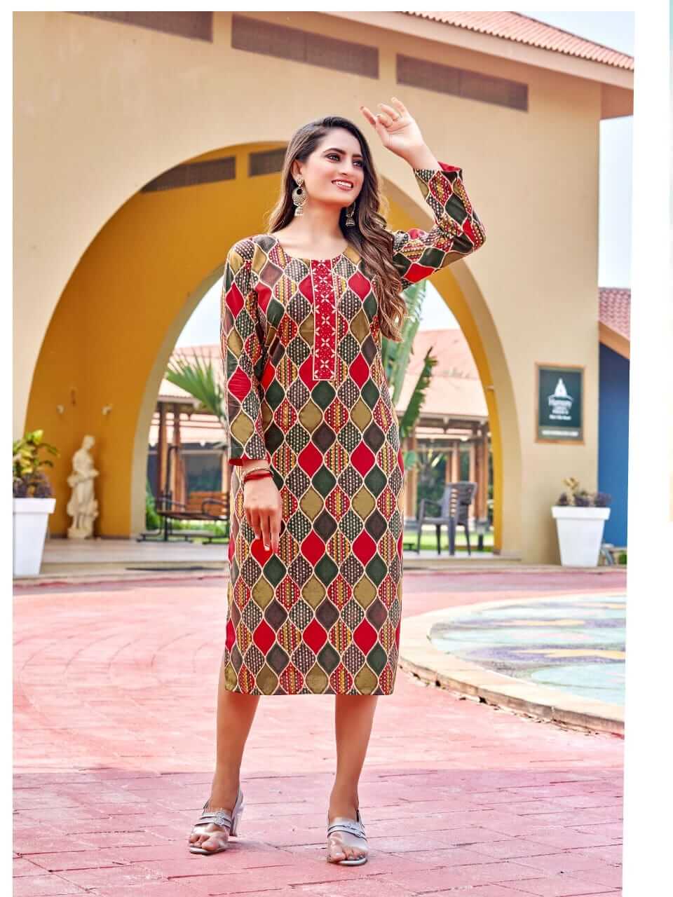 Kinti Shilpa Rayon Printed Kurtis Catalog, Buy Kinti Shilpa Rayon Printed Kurtis Full Catalog at Wholesale Rate Online