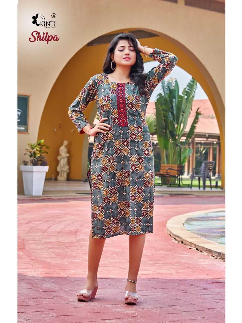 Kinti Shilpa Rayon Printed Kurtis Catalog, Buy Kinti Shilpa Rayon Printed Kurtis Full Catalog at Wholesale Rate Online