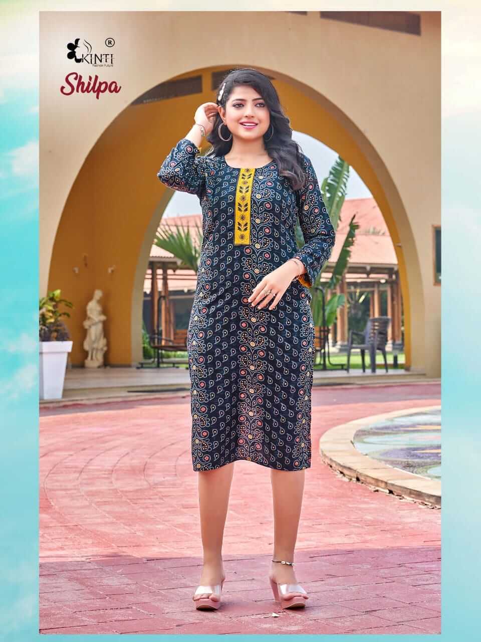 Kinti Shilpa Rayon Printed Kurtis Catalog, Buy Kinti Shilpa Rayon Printed Kurtis Full Catalog at Wholesale Rate Online