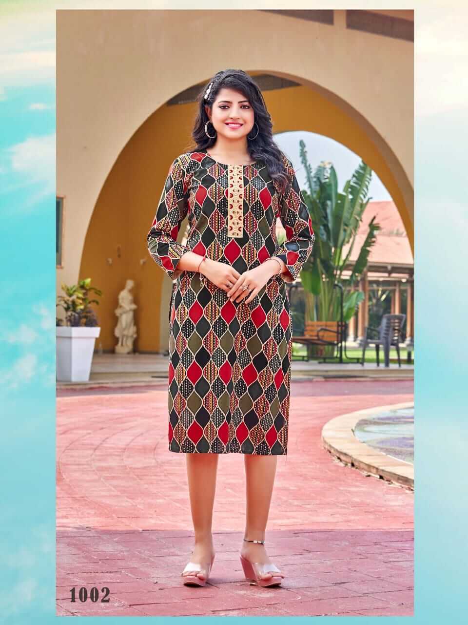 Kinti Shilpa Rayon Printed Kurtis Catalog, Buy Kinti Shilpa Rayon Printed Kurtis Full Catalog at Wholesale Rate Online