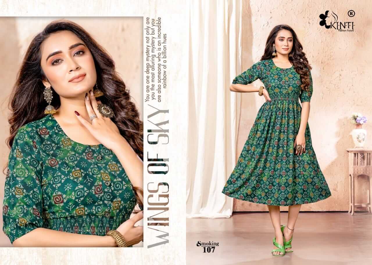 Kinti Smoking Rayon A Line Kurtis Catalog, Buy Kinti Smoking Rayon A Line Kurtis Full Catalog at Wholesale Rate Online