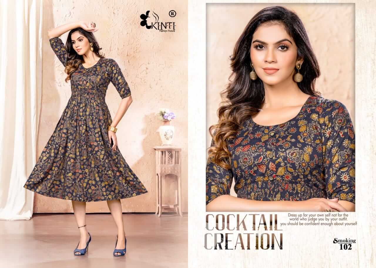 Kinti Smoking Rayon A Line Kurtis Catalog, Buy Kinti Smoking Rayon A Line Kurtis Full Catalog at Wholesale Rate Online