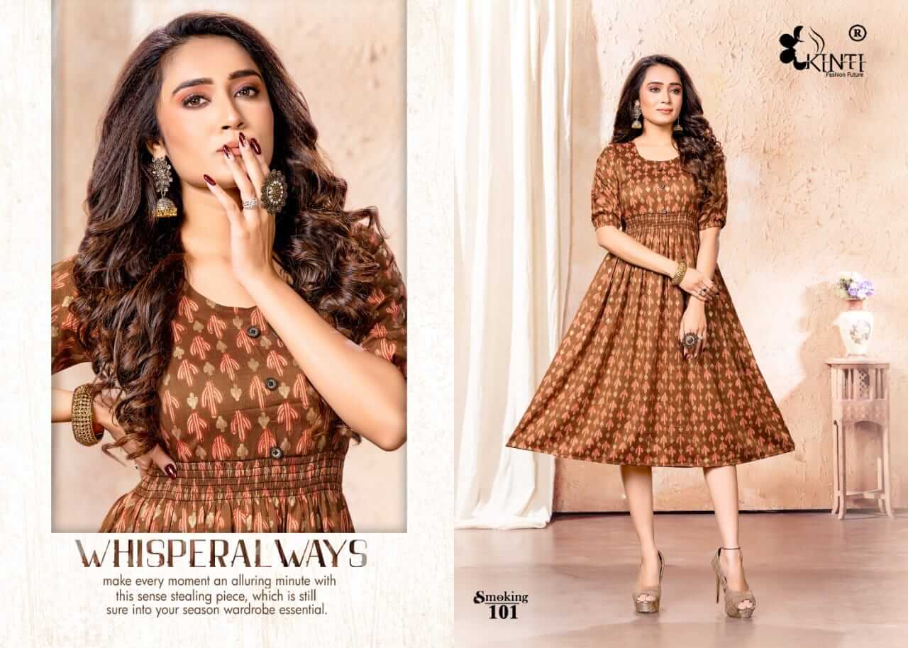 Kinti Smoking Rayon A Line Kurtis Catalog, Buy Kinti Smoking Rayon A Line Kurtis Full Catalog at Wholesale Rate Online