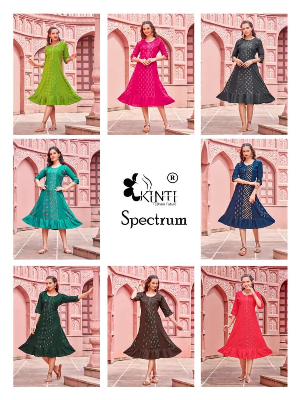 Kinti Spectrum vol 4 Anarkali Kurtis Catalog in Wholesale, Buy Kinti Spectrum vol 4 Anarkali Kurtis Catalog in Wholesale Price Online from Vadodara, Ahmedabad, Gujarat