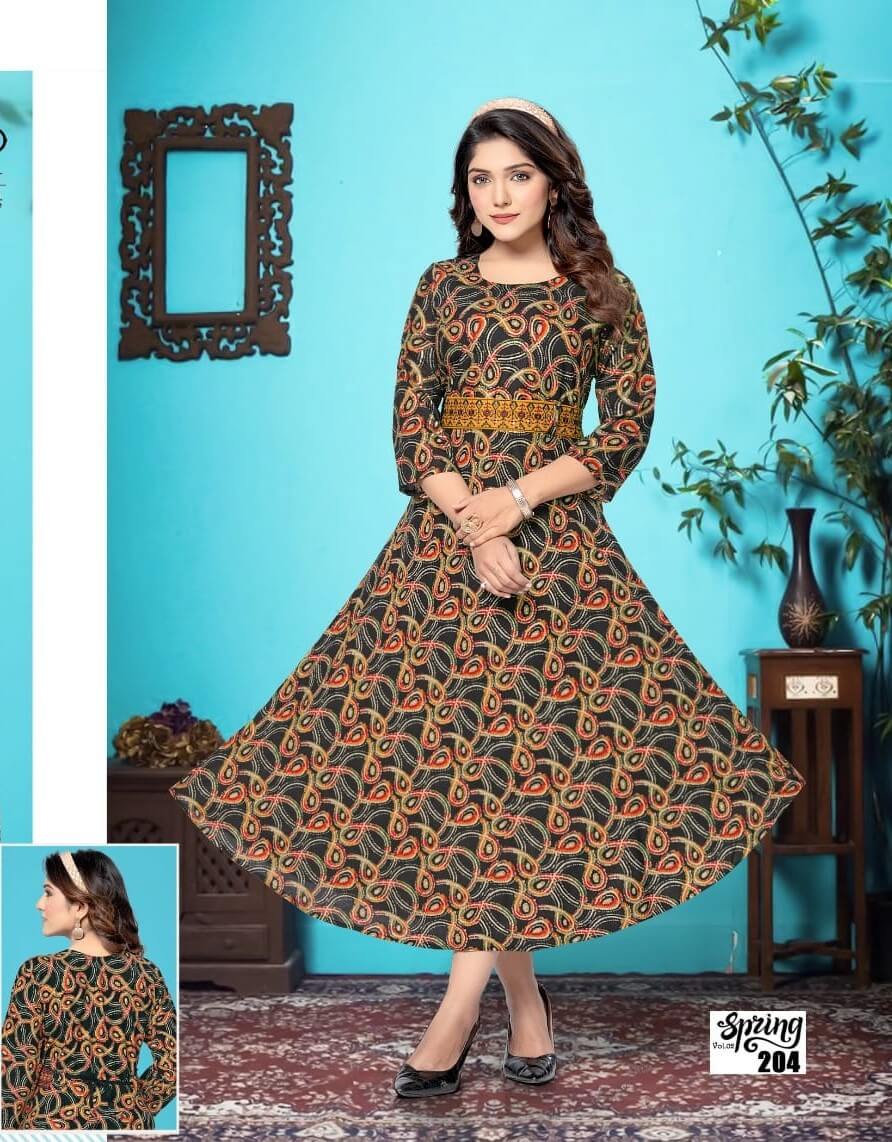 Kinti Spring vol 2 Umbrella Cut Kurtis Catalog in Wholesale Price, Buy Kinti Spring vol 2 Umbrella Cut Kurtis Full Catalog in Wholesale Price online From Aarvee Creation