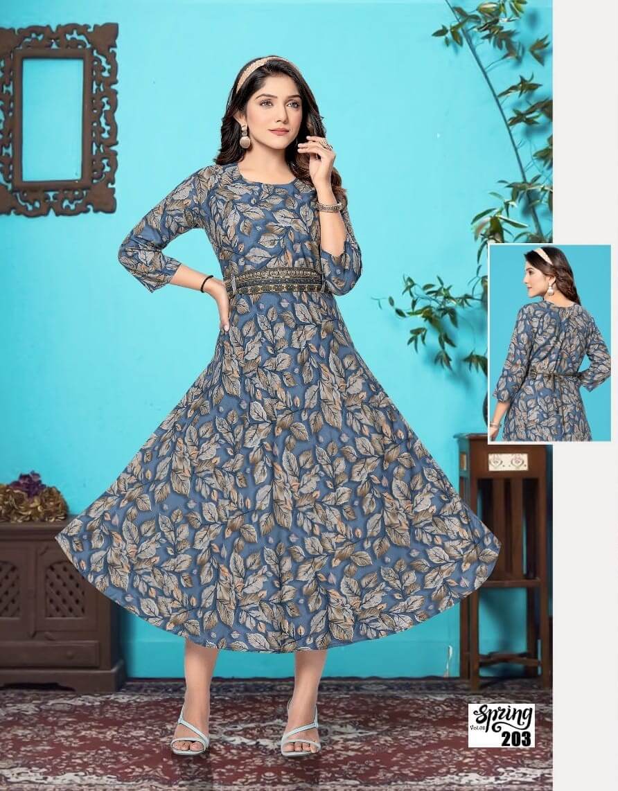 Kinti Spring vol 2 Umbrella Cut Kurtis Catalog in Wholesale Price, Buy Kinti Spring vol 2 Umbrella Cut Kurtis Full Catalog in Wholesale Price online From Aarvee Creation