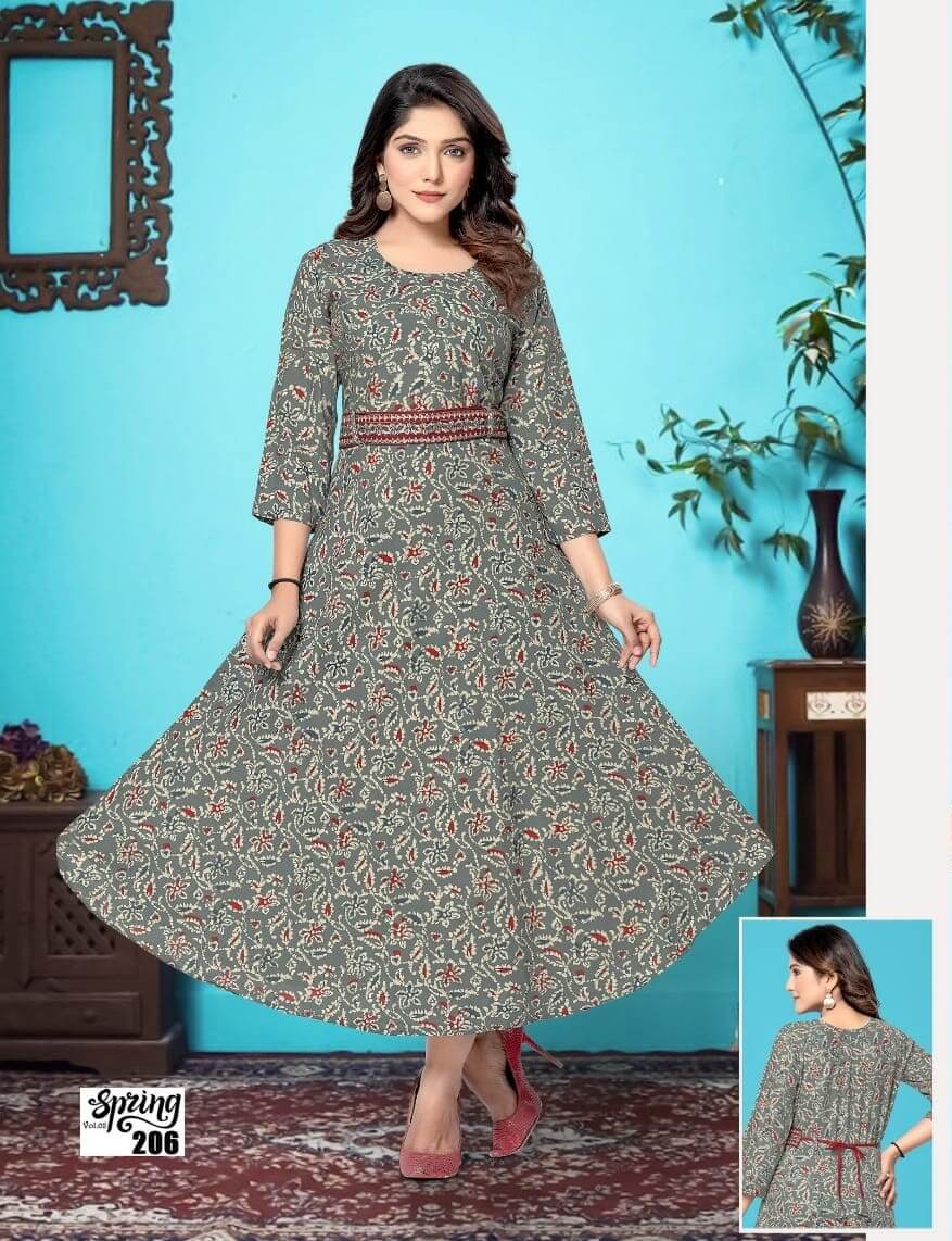 Kinti Spring vol 2 Umbrella Cut Kurtis Catalog in Wholesale Price, Buy Kinti Spring vol 2 Umbrella Cut Kurtis Full Catalog in Wholesale Price online From Aarvee Creation