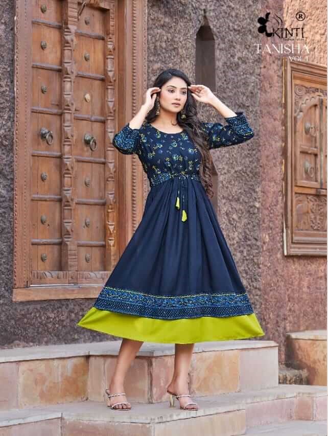 Kinti Tanisha vol 1 A Line Kurtis Catalog at Wholesale Rate, Buy Kinti Tanisha vol 1 A Line Kurtis Full Catalog at Wholesale Rate Online From Aarvee Creation, Vadodara