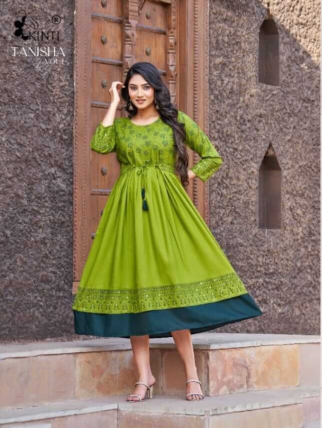 Kinti Tanisha vol 1 A Line Kurtis Catalog at Wholesale Rate, Buy Kinti Tanisha vol 1 A Line Kurtis Full Catalog at Wholesale Rate Online From Aarvee Creation, Vadodara