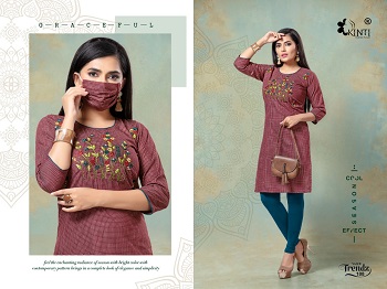 Kinti Trendz Kurtis Wholesale Catalogue. Trendz Handloom Cotton Fancy Embroidery Work Kurtis Wholesale Collections. Buy Cotton Embroidered Work Kurtis in Bulk rate for Wholesale