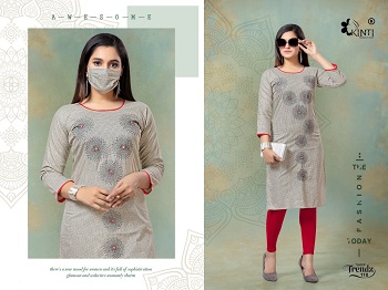 Kinti Trendz Kurtis Wholesale Catalogue. Trendz Handloom Cotton Fancy Embroidery Work Kurtis Wholesale Collections. Buy Cotton Embroidered Work Kurtis in Bulk rate for Wholesale