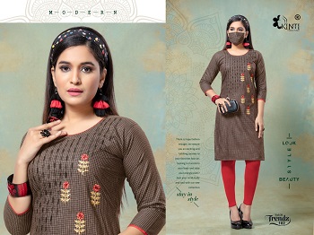 Kinti Trendz Kurtis Wholesale Catalogue. Trendz Handloom Cotton Fancy Embroidery Work Kurtis Wholesale Collections. Buy Cotton Embroidered Work Kurtis in Bulk rate for Wholesale