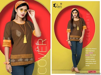 Kinti Tunic Vol 7 Short Top Wholesale Catalogue.Order Ladies Short Top in Wholesale Rate.Tunic Vol 7 by Kinti Western Top Wholesale Manufacturer