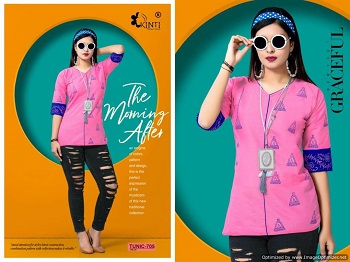 Kinti Tunic Vol 7 Short Top Wholesale Catalogue.Order Ladies Short Top in Wholesale Rate.Tunic Vol 7 by Kinti Western Top Wholesale Manufacturer