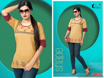 Kinti Tunic Vol 7 Short Top Wholesale Catalogue.Order Ladies Short Top in Wholesale Rate.Tunic Vol 7 by Kinti Western Top Wholesale Manufacturer