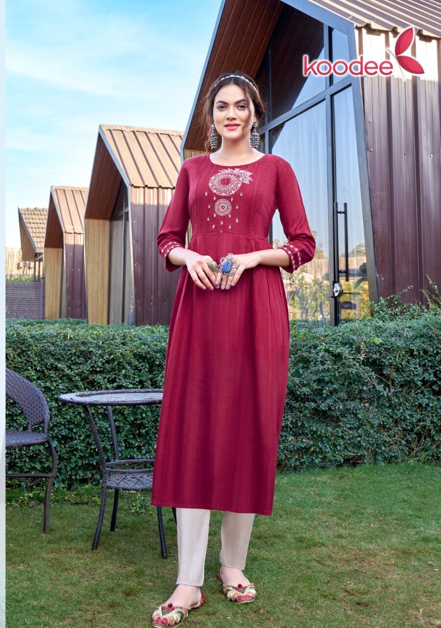 Koodee Morni vol 1 Naira Cut Kurtis Wholesale Catalog, Buy Koodee Morni vol 1 Naira Cut Latest Fashion Kurtis Full Catalog in Wholesale Price From Aarvee Creation