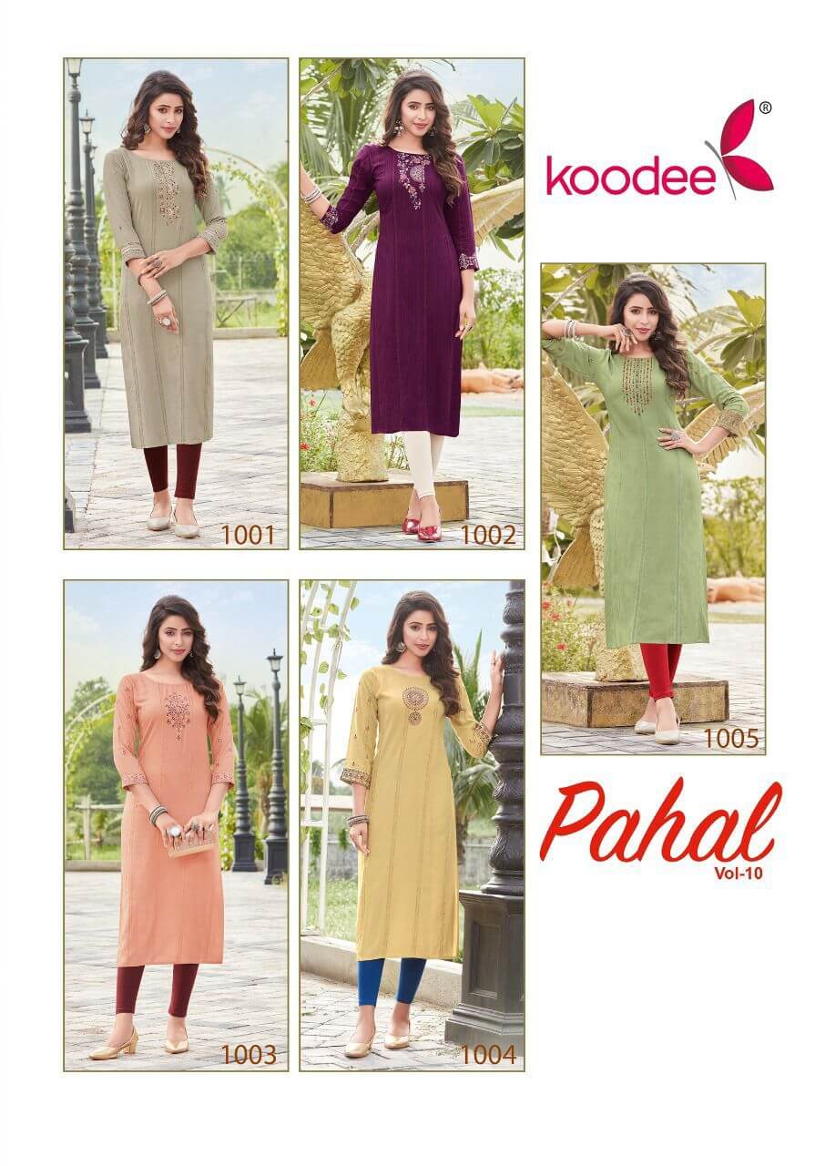 Koodee Pahal vol 10 Kurtis Wholesale Catalog, Buy Full Catalog of Koodee Pahal vol 10 Kurtis in Wholesale Price Online