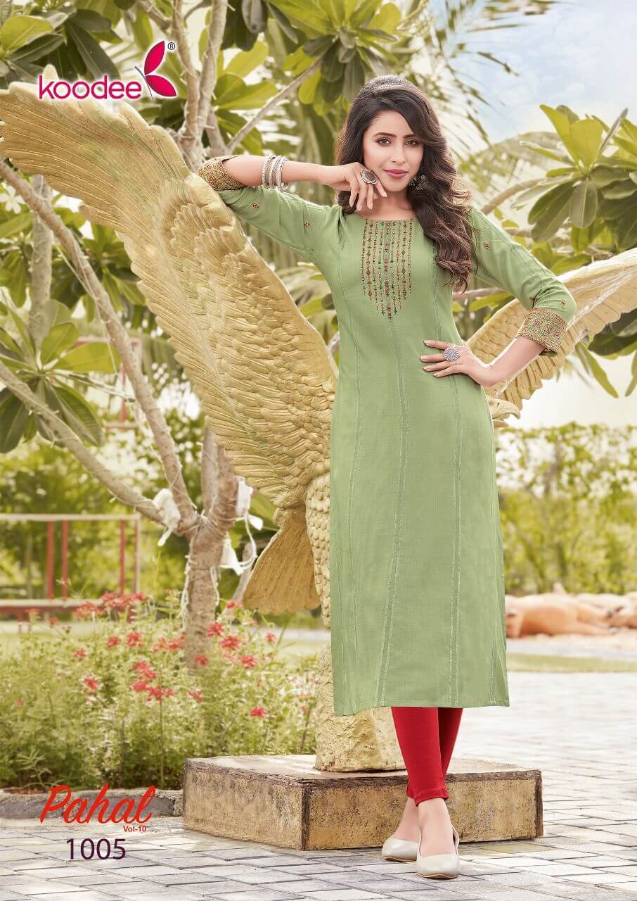 Koodee Pahal vol 10 Kurtis Wholesale Catalog, Buy Full Catalog of Koodee Pahal vol 10 Kurtis in Wholesale Price Online