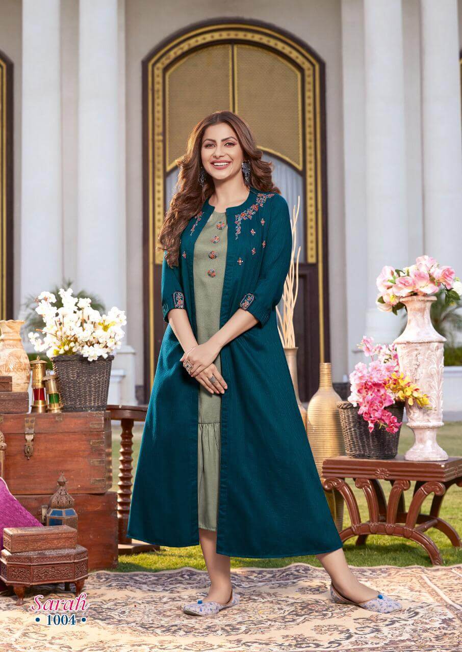 Koodee Sarah Kurti with Shrug Set Catalog, Buy Koodee Sarah Kurti with Shrug Set Full Catalog at Wholesale Price Online