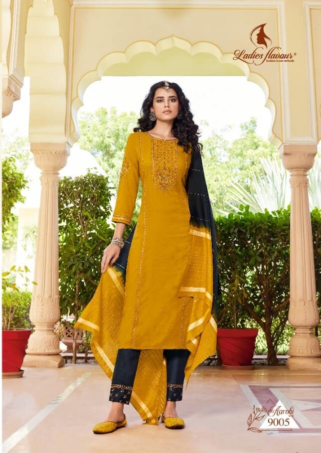 Ladies Flavour Aarohi vol 9 Embroidery Salwar Suits Catalog, Buy Ladies Flavour Aarohi vol 9 Embroidery Salwar Suits Full Catalog in Wholesale Price Online From Aarvee Creation From Vadodara