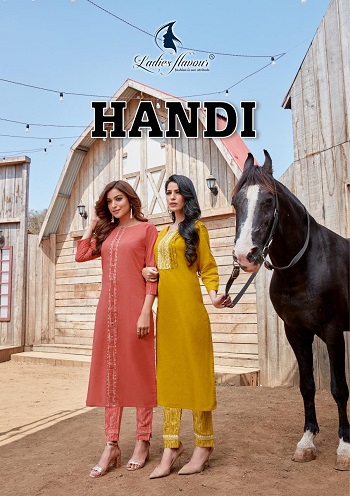 Handi Kurtis With Bottom Wholesale Catalogue By Brand Ladies Flavour, Buy Kurtis with bottom pair in Wholesale Price Online for Reselling