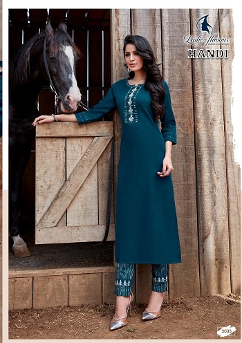 Handi Kurtis With Bottom Wholesale Catalogue By Brand Ladies Flavour, Buy Kurtis with bottom pair in Wholesale Price Online for Reselling