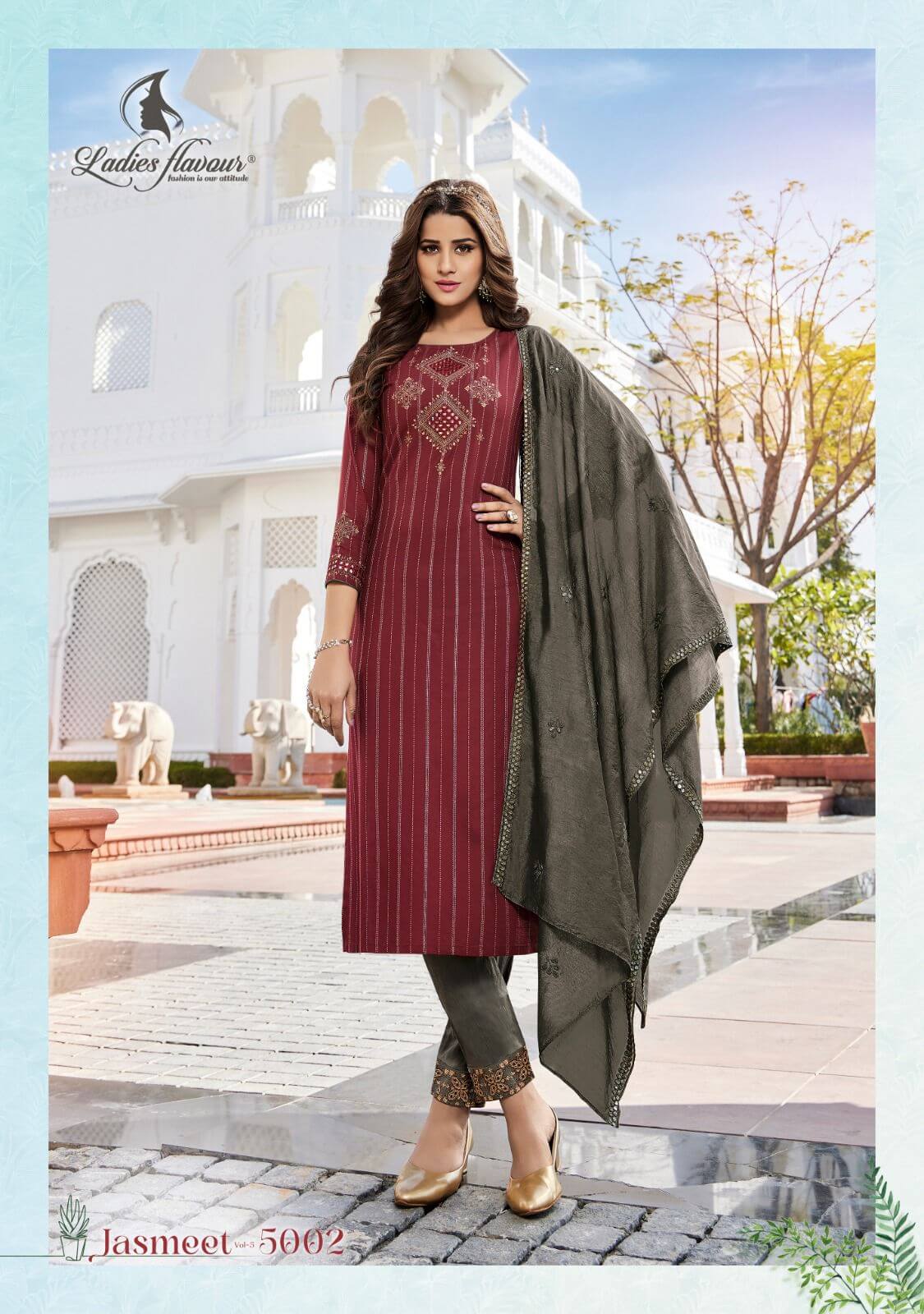 Ladies Flavour Jasmeet vol 4 Kurtis with Pant and Dupatta Catalog in Wholesale, Buy Ladies Flavour Jasmeet vol 4 Kurtis with Pant and Dupatta Full Catalog in Wholesale Price Online From Aarvee Creation