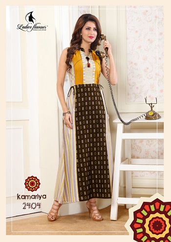 Kamariya Designer Cotton Flax Kurtis Wholesale Catalog