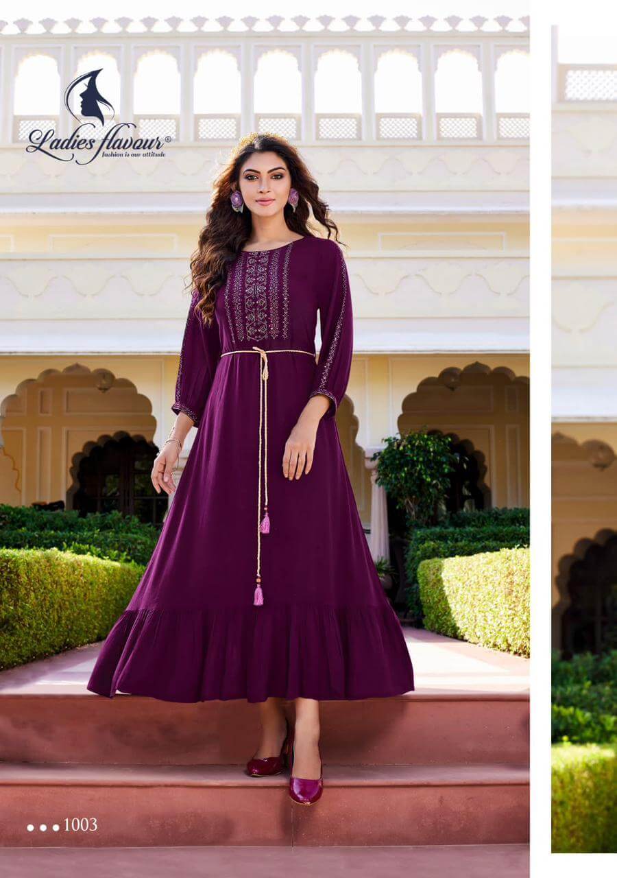 Ladies Flavour Mastani Rayon Wrinkle Gown Catalog, Buy Ladies Flavour Mastani Rayon Wrinkle Gowns Full Catalog in Wholesale Price Online From Aarvee Creation