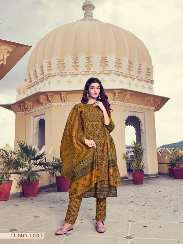 Ladies Flavour Panihari Chanderi Print Kurti Pant Dupatta Set Catalog, Buy Ladies Flavour Panihari Chanderi Print Kurti Pant Dupatta Set Full Catalog in Wholesale Price Online From Vadodara