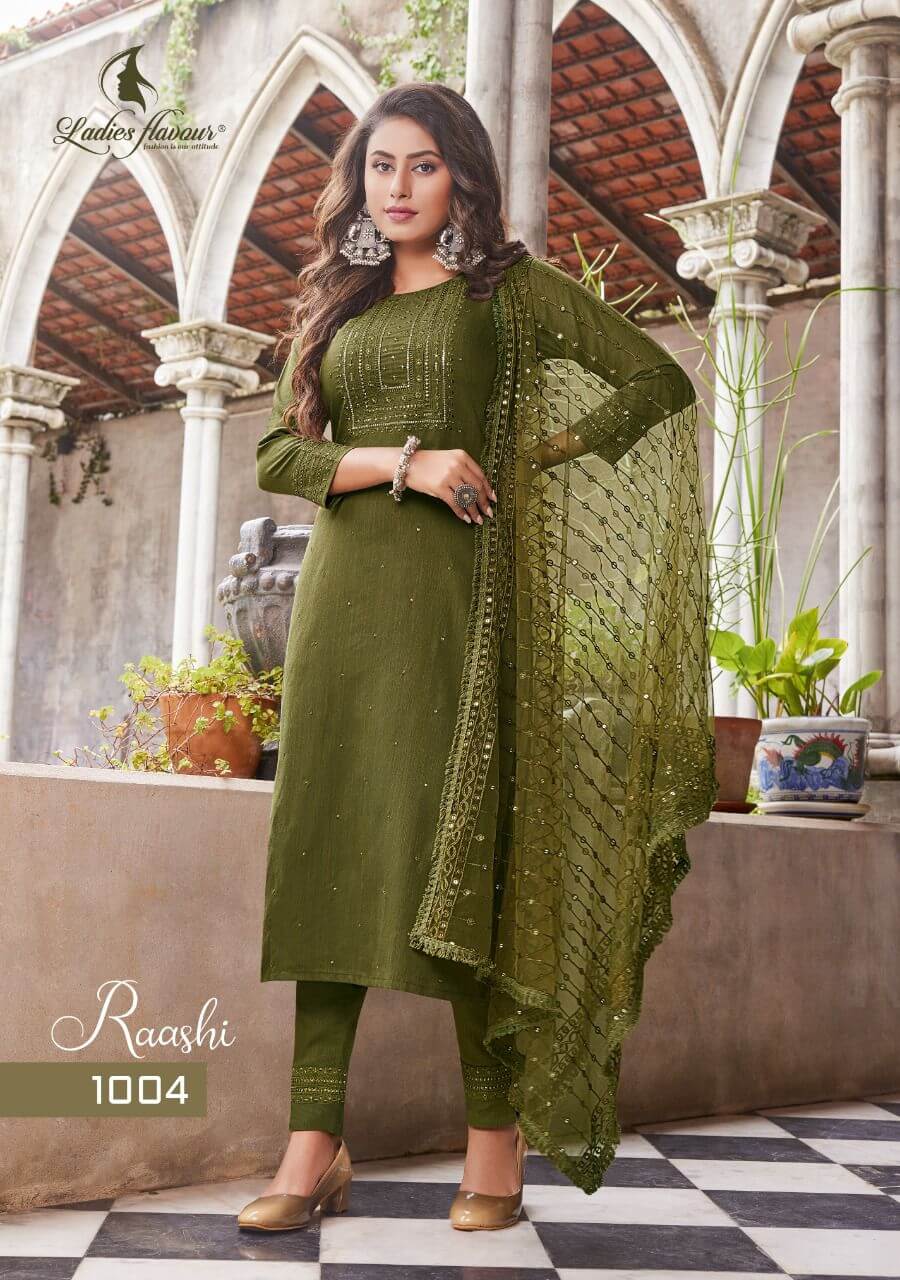 Ladies Flavour Raashi Kurtis Pant Dupatta Set Catalog, Buy Ladies Flavour Raashi Kurtis Pant Dupatta Set Full Catalog at Wholesale Price Online