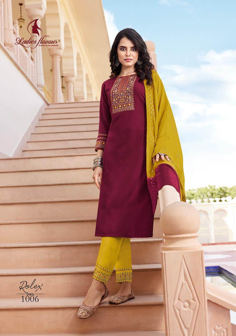 Ladies Flavour Rolex Salwar Suits Catalog in Wholesale, Buy Ladies Flavour Rolex Salwar Suits Full Catalog in Wholesale Price Online From Aarvee Creation