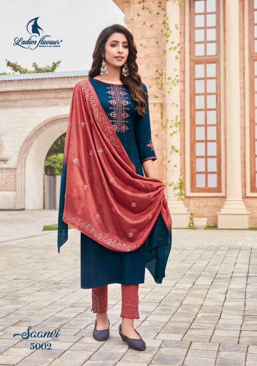 Ladies Flavour Saanvi vol 5 Ready Dress Wholesale Catalog, Buy Saanvi vol 5 Fully Stitched Dress Catalog in Wholesale Price Online