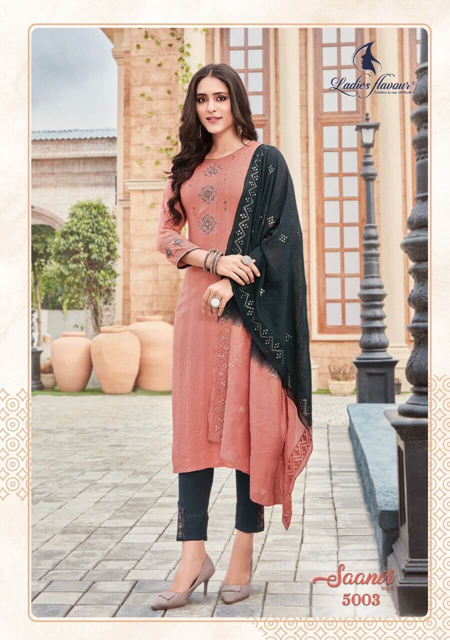 Ladies Flavour Saanvi vol 5 Ready Dress Wholesale Catalog, Buy Saanvi vol 5 Fully Stitched Dress Catalog in Wholesale Price Online