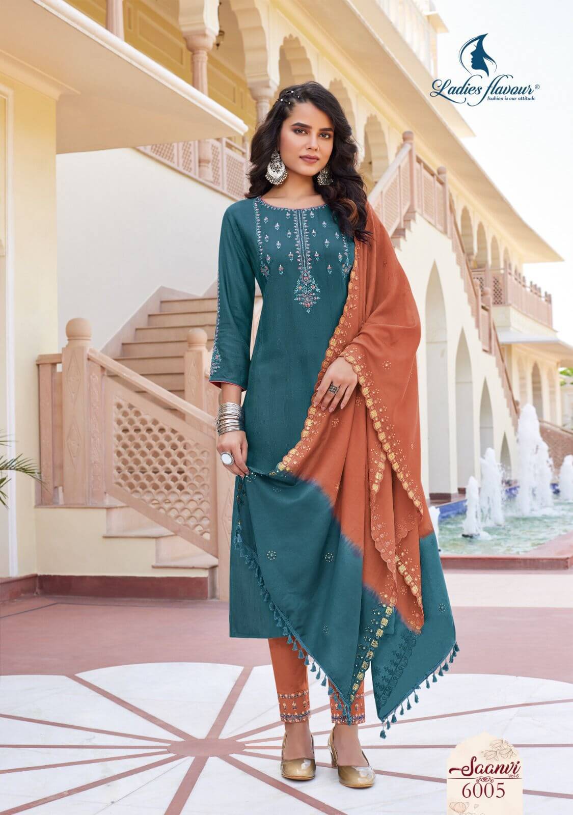 Ladies Flavour Saanvi Vol 6 Top Bottom Dupatta Set In Wholesale Price, Buy Ladies Flavour Saanvi Vol 6 Top Bottom Dupatta Full Set In Wholesale Price From Aaarvee Creation Online India