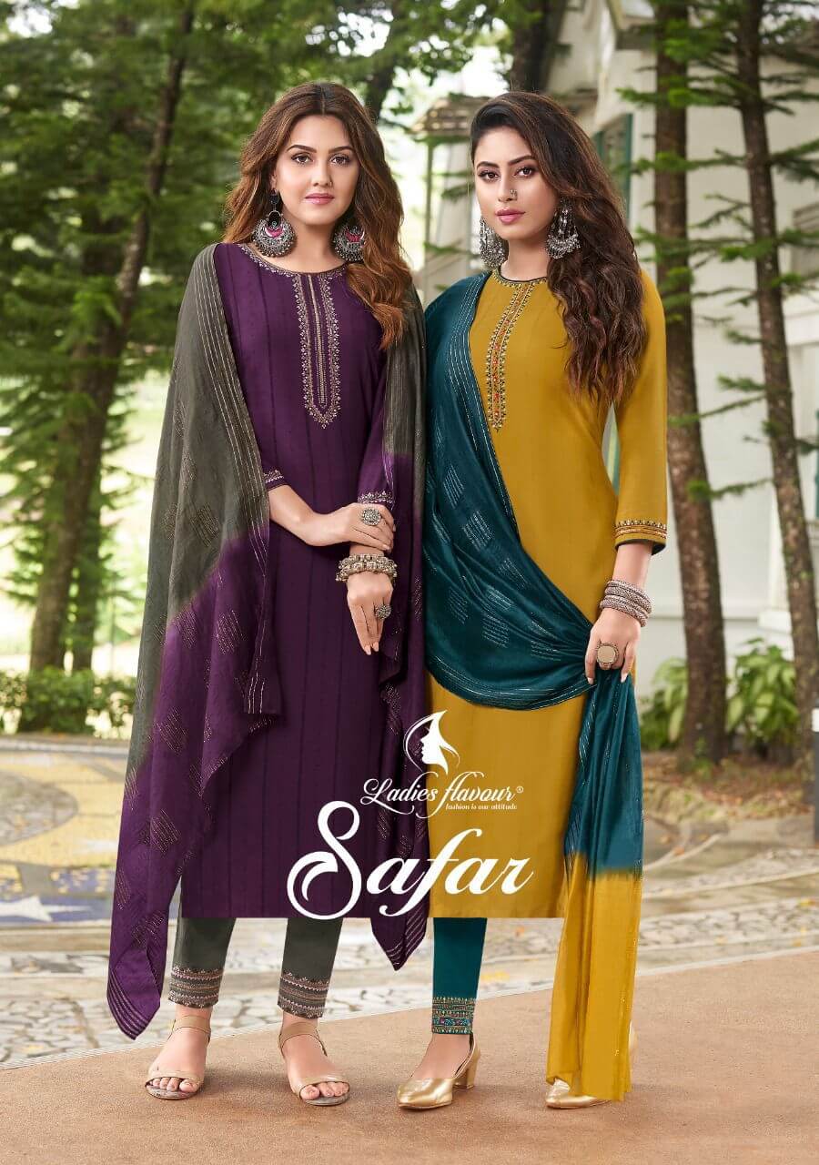 Ladies Flavour Safar Kurti Pant with Dupatta Catalog, Buy Ladies Flavour Safar Kurti Pant with Dupatta Full Catalog at Wholesale Price Online