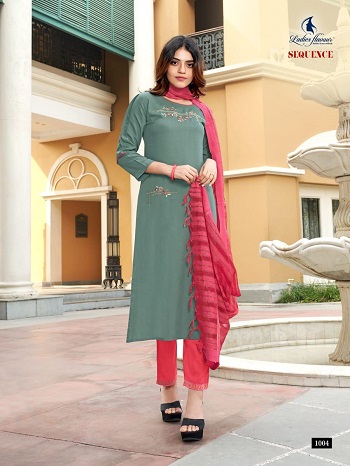 Ladies Flavour Brand Launces New Catalog of Readymade Ladies Dress in Wholesale, Sequence Fully Stittched Top with Bottom And Dupatta Wholesale Catalog at best bulk price online