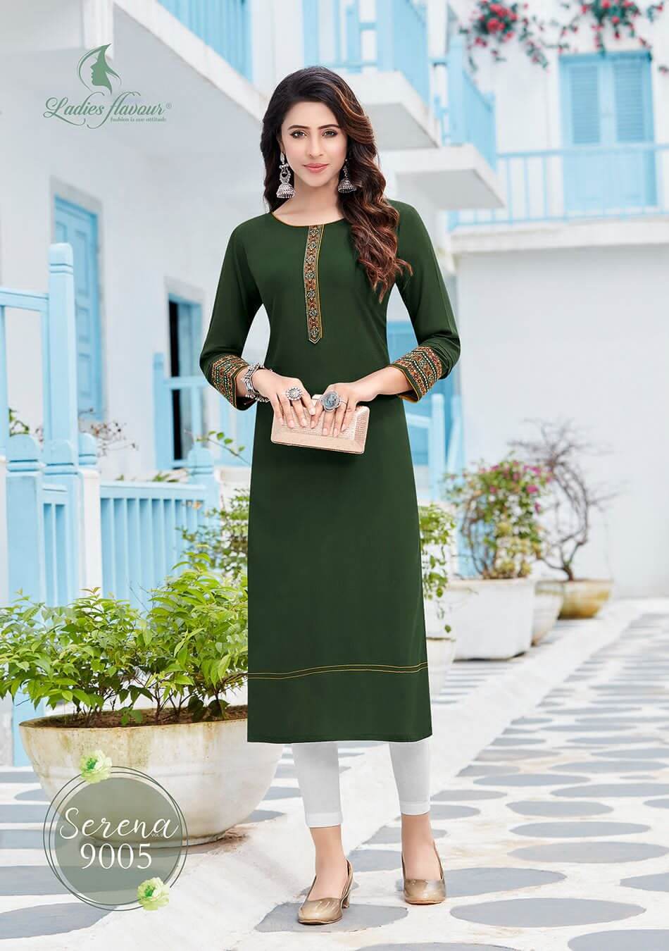 Buy Ladies Flavour Serena Vol 9 Rayon Kurtis Full Catalog At Wholesale Rate Online From Aarvee Creation Vadodara