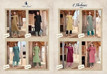 Shehnaz vol 2 eight pairs catalogue of Tops With Bottom By Ladies Flavour, Purchase Top With Bottom Pair catalogue in wholesale price for Retail Business