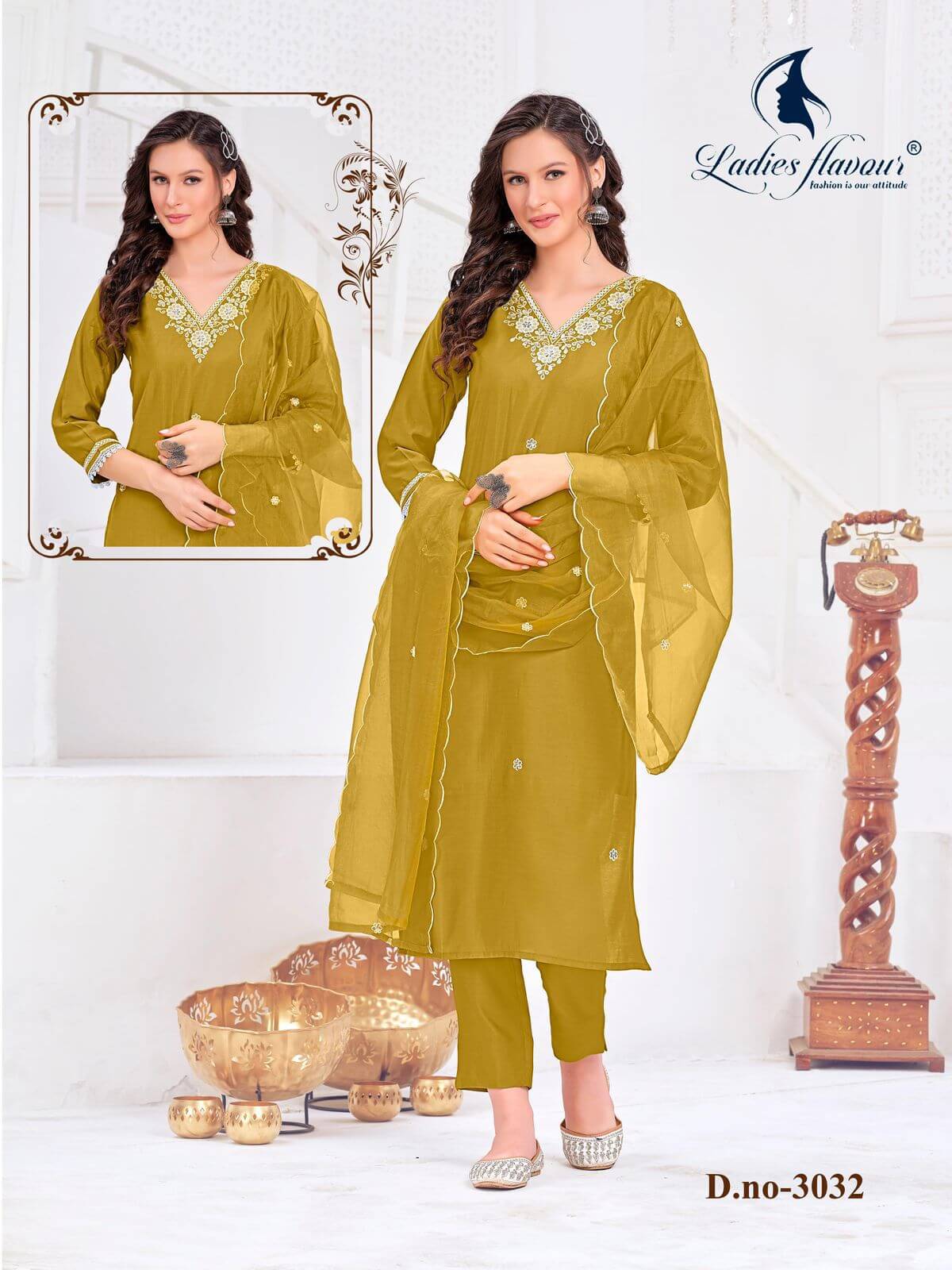 Ladies Flavour 3032 Designer Dress Size Set At Wholesale Price