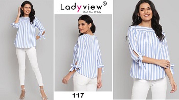 Ladyview Topsy volume 4 Ladies Tops Wholesale Catalog, Ten Designs Creap Fabric Short Tops Catalogue Topsy vol 4 by Ladyview Brand