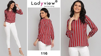 Ladyview Topsy volume 4 Ladies Tops Wholesale Catalog, Ten Designs Creap Fabric Short Tops Catalogue Topsy vol 4 by Ladyview Brand