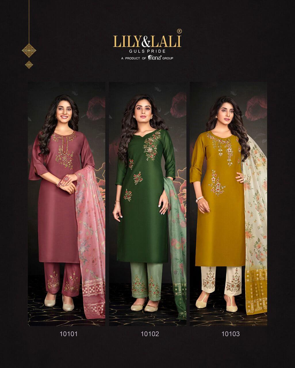 Lily and Lali Mirage Silk Salwar Kameez Wholesale Catalog, Buy Lily and Lali Mirage Silk Salwar Kameez Full Catalog at wholesale Price Online